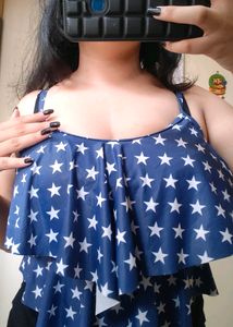 PRICE DROPP🚨starry blue padded tankini top