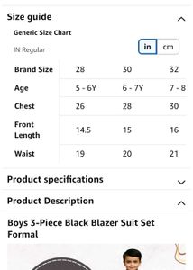 Boys Party Formal Suit