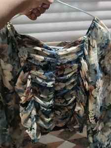 Floral Print Crop Top