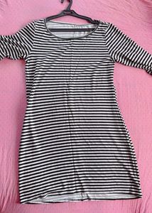 White And Black Bodycon one piece