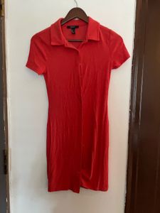 Red Shirt Dress
