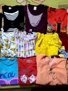 Combo Of 10 Beautiful Girls Tops