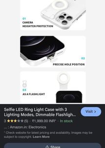 iphone 11pro max Ring light Cover