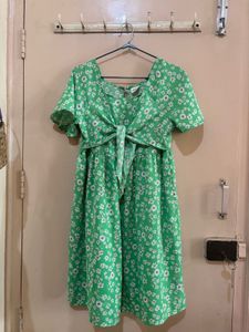 Green Floral Dress
