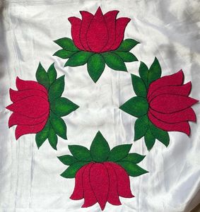 Pack Of 4 Lotus Rangoli Patch