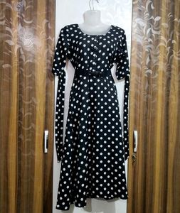 Polka Dot Midi Dress