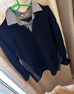 Stylish Layered Look Sweater