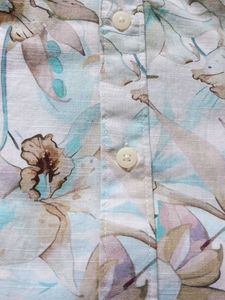 Ocean Touch linen Floral Shirt