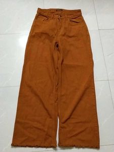 Wide Legged Brown Pants