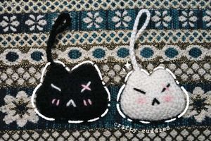 Crochet couple Cat Charms 😺