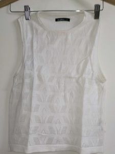 White Sleeveless Top