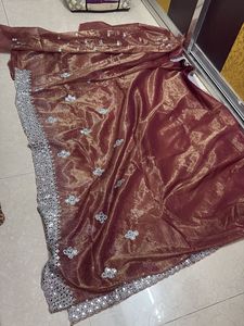 Serouski Work Saree With Blouse Pis