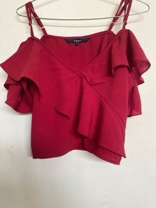 Cold Shoulder Crop Top