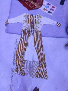 Striped Casual Dress with Detail