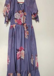 Floral Printed Frock Totally New