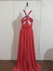 Elegant coral Maxi Dress