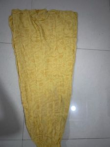Yellow Tiered Skirt Ethnic