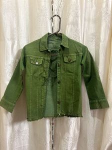 Green Denim Jacket