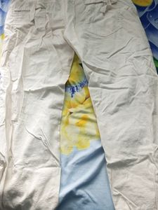 White Cargo Pants