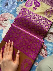 Pink Silk Saree