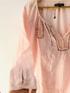 Boho Embroidered Top