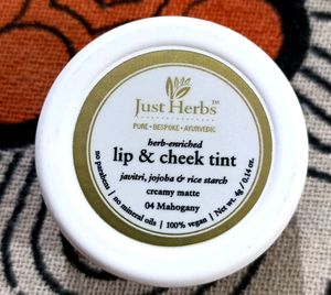 Just Herbs Lip &amp; Cheek Tint Creamy Matte - 04 Maho