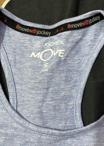 Jockey Women Light Blue Tank Top/Vest
