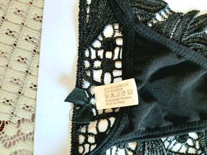 Brand New Unused Thong Panty Black