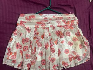 Floral Mini Skirt