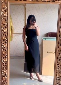 Elegant Black Midi Dress