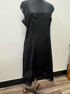 Black slipon dress