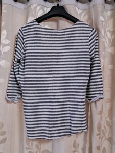 Striped 3/4 Sleeve Top