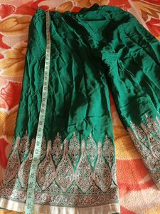 Green Embroidered Kurta