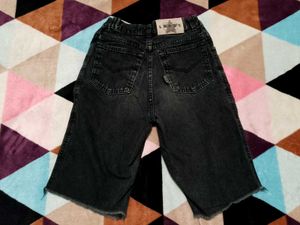 Distressed Denim Jorts