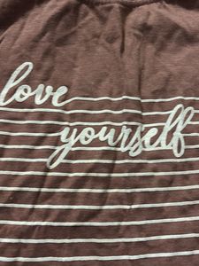 Love Yourself Striped Tee