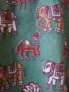 Green Printed Kurta (kalamkari handloom)