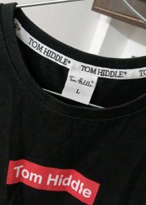 Tom Hiddle Black Back Print T-shirt