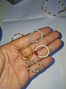 Handmade Beaded Bracelet &amp; Ring Set