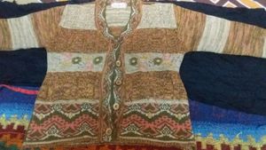 beautiful combination sweater