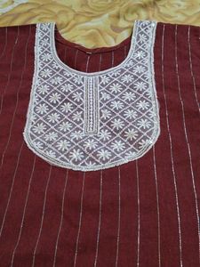 Rust Colour Kurta