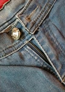 Blue Denim Capri Jeans