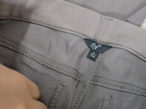 Gray Casual Pants