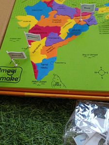 Map Puzzle With Capitals