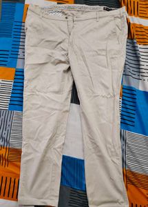 Beige Casual Pants