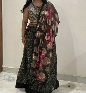 🩶 Grey Stylish Lahenga 🩶