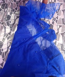 Elegant Blue Girls And women Party Dress