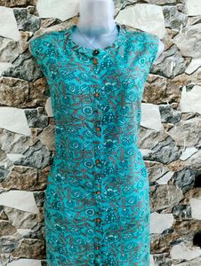 🎀Floral Printed Sleevless Kurti