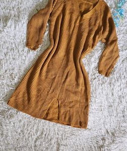 Mustard Knit Dress