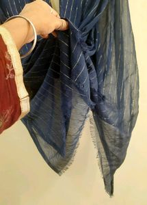 Blue Chiffon Dupatta💙