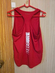 Clovia Dry Fit Red Tank Top